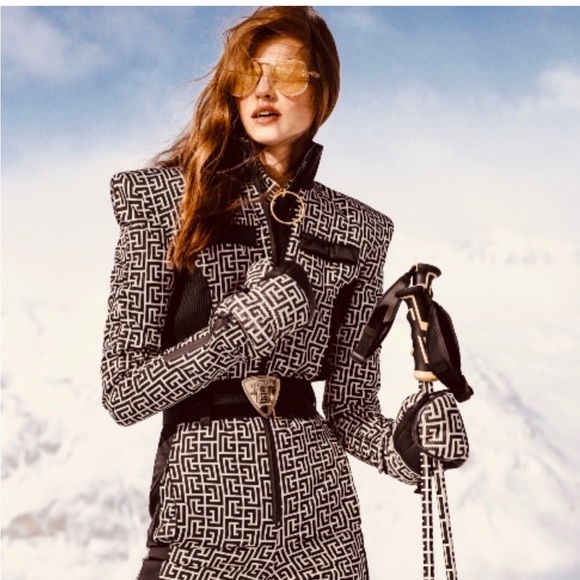 BALMAIN LIMITED EDITION quilted printed snow ski pants 36 NWT - Picture 6 of 15